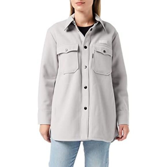 G-Star Women’s Grey Boyfriend Overshirt M | Chest 21" Length 28" NWT - Picture 5 of 10